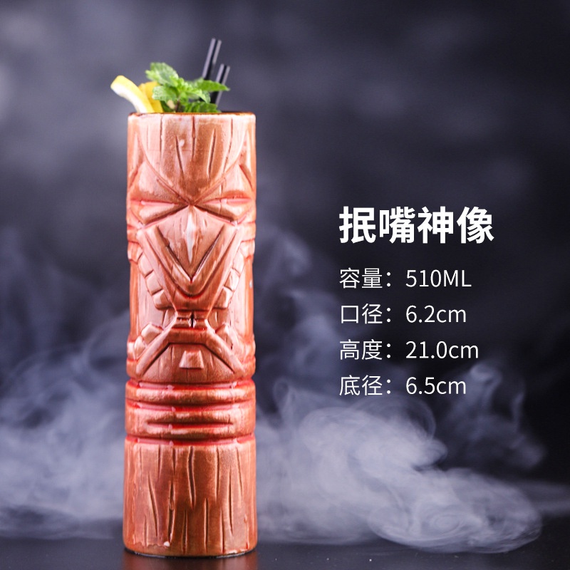Ly Thủy Tinh Uống cocktail Phong Cách Hawaii Sáng Tạo Kính
