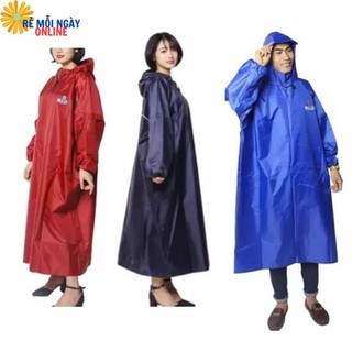 Áo mưa Bít vải dù 1m4 Siêu Nhẹ - không xẻ tà- Dành cho 1 người