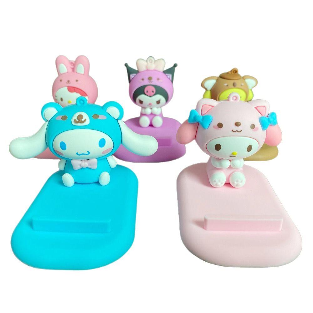 Mmluck cinnamoroll Giá Đỡ Điện Thoại Để Bàn Bằng Nhựa Họa Tiết Hoạt Hình my melody Kuromi kawaii Kuromi cinnamoroll