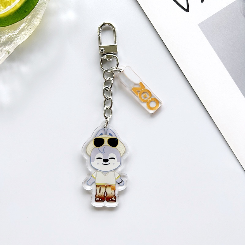 Móc Khóa Hình kpop straykids skz Zoo 5-star dome tour 2023 charms
