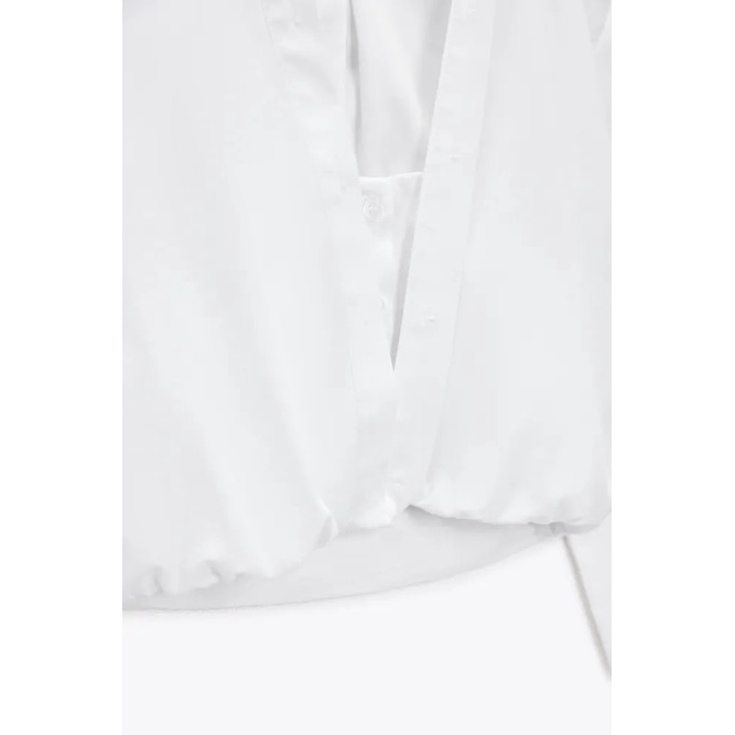 Áo sơ mi croptop Zara authentic