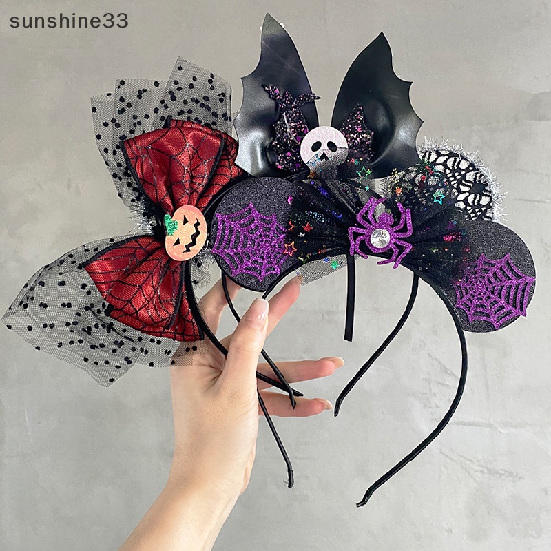 Băng Đô Cài Tóc Hình Dơi Nhện Hóa Trang halloween