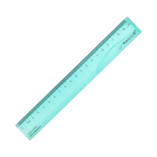 Thước Kẻ 20 cm Radius - Màu Xanh