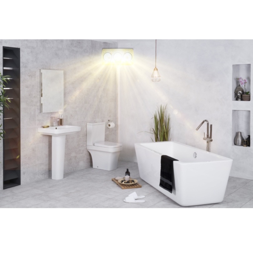 Đèn sưởi nhà tắm ba bóng trắng – Bảo hành chính hãng TLC