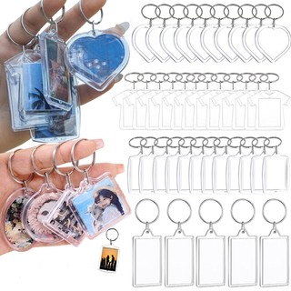 Móc Chìa Khóa / Móc Treo Chìa Khóa Bằng acrylic Trong Suốt Độc Đáo diy