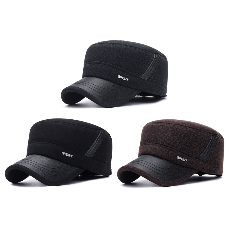 Diamd Mũ Lưỡi Trai Dày Dặn Bảo Vệ Tai Phong Cách Quân Đội