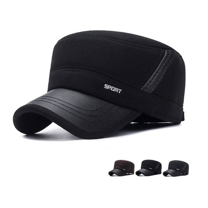 Diamd Mũ Lưỡi Trai Dày Dặn Bảo Vệ Tai Phong Cách Quân Đội