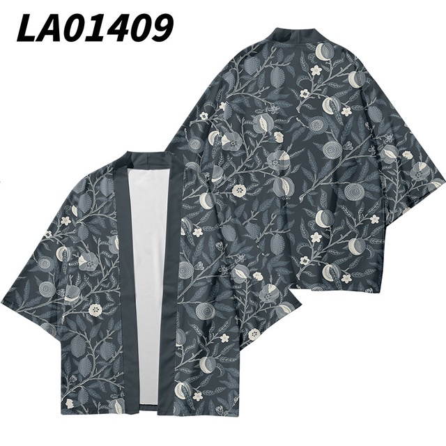 Áo kimono Truyền Thống Nhật Bản Họa Tiết Trái Cây Cho Nam Nữ
