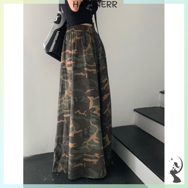 Chân Váy Lưng Cao Dáng Rộng Họa Tiết Rằn Ri Thời Trang Cho Nữ fhs