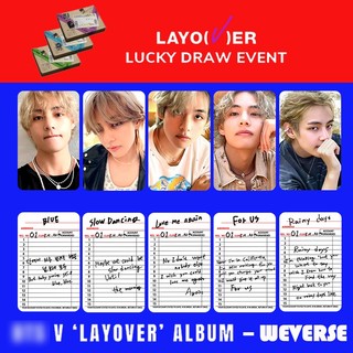 Set 5 tấm ảnh lomo card kim taehyung bt-s kpop