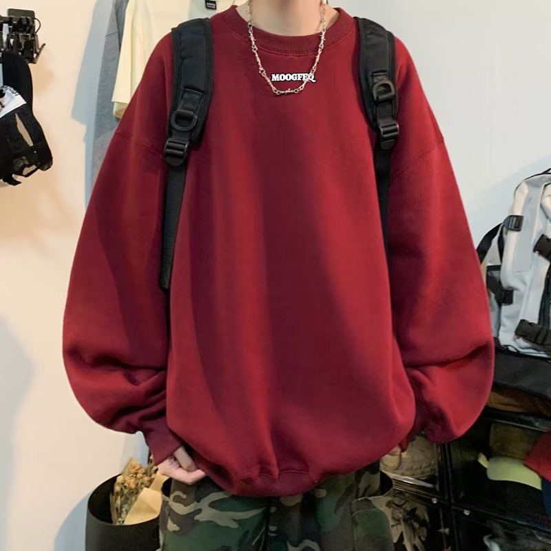 Áo sweater Tay Dài Cổ Tròn In Chữ Phong Cách Thời Trang hong kong Cho Nam Giới Có size m-5xl