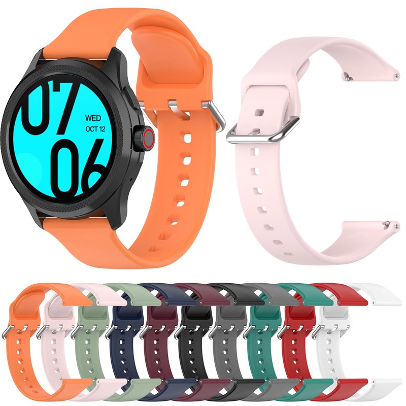 Dây đeo đồng hồ cho Ticwatch Pro 5 iTOUCH AIR3 Dây đeo đồng hồ 24mm đeo silicon cho dây đồng hồ Phụ 