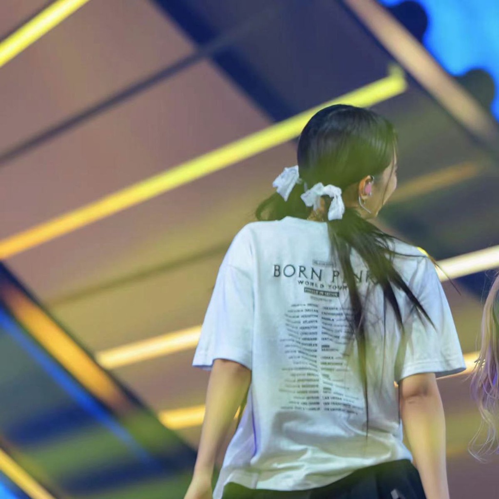 Áo Croptop cotton Tay Ngắn Dáng Rộng In Hình jennie rose jisoo lisa Nhóm blackpink 2023 Thời Trang Hàn Quốc Cho Nữ