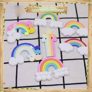 Tiểu cảnh "cầu vồng mini" trang trí sen đá, sân vườn/ chậu cây, dyi, terrarium .