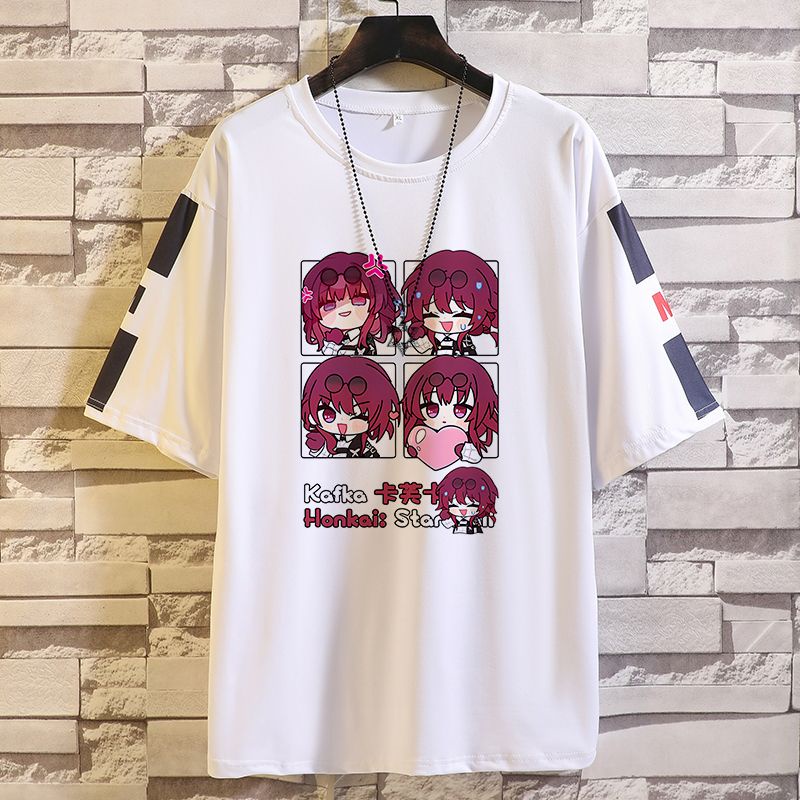 Honkai star rail Kafka Áo Thun Ngắn Tay Phong Cách Trẻ Trung Năng Động Dành Cho Nam