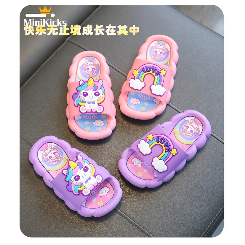MiniKicks dép bé gái dép cho  bé gái Mềm mại và thoải mái xuất hiện thời trang 2023 NEW STYLE RTX23936NU 38Z230923