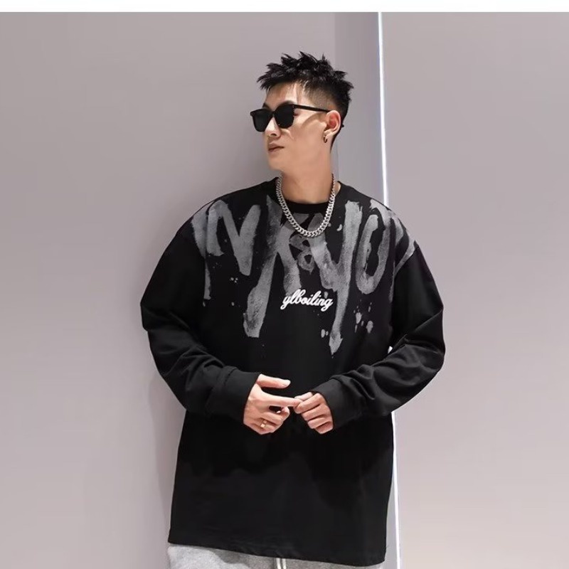 Áo nam Dài Tay plus size m-8xl