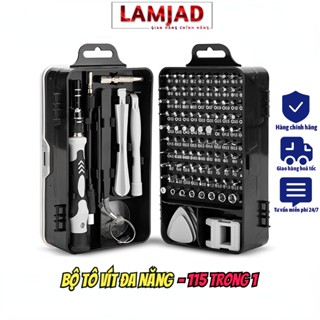 Bộ Tô Vít Đa Năng LAMJAD 115 Chi Tiết Sửa Chữa Máy Tính, Điện Thoại Di Động, Đồng Hồ