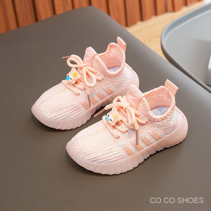 Giày Thể Thao Phối Lưới Thoáng Khí Phong Cách Mới Xuân Thu 2023 Cho Bé