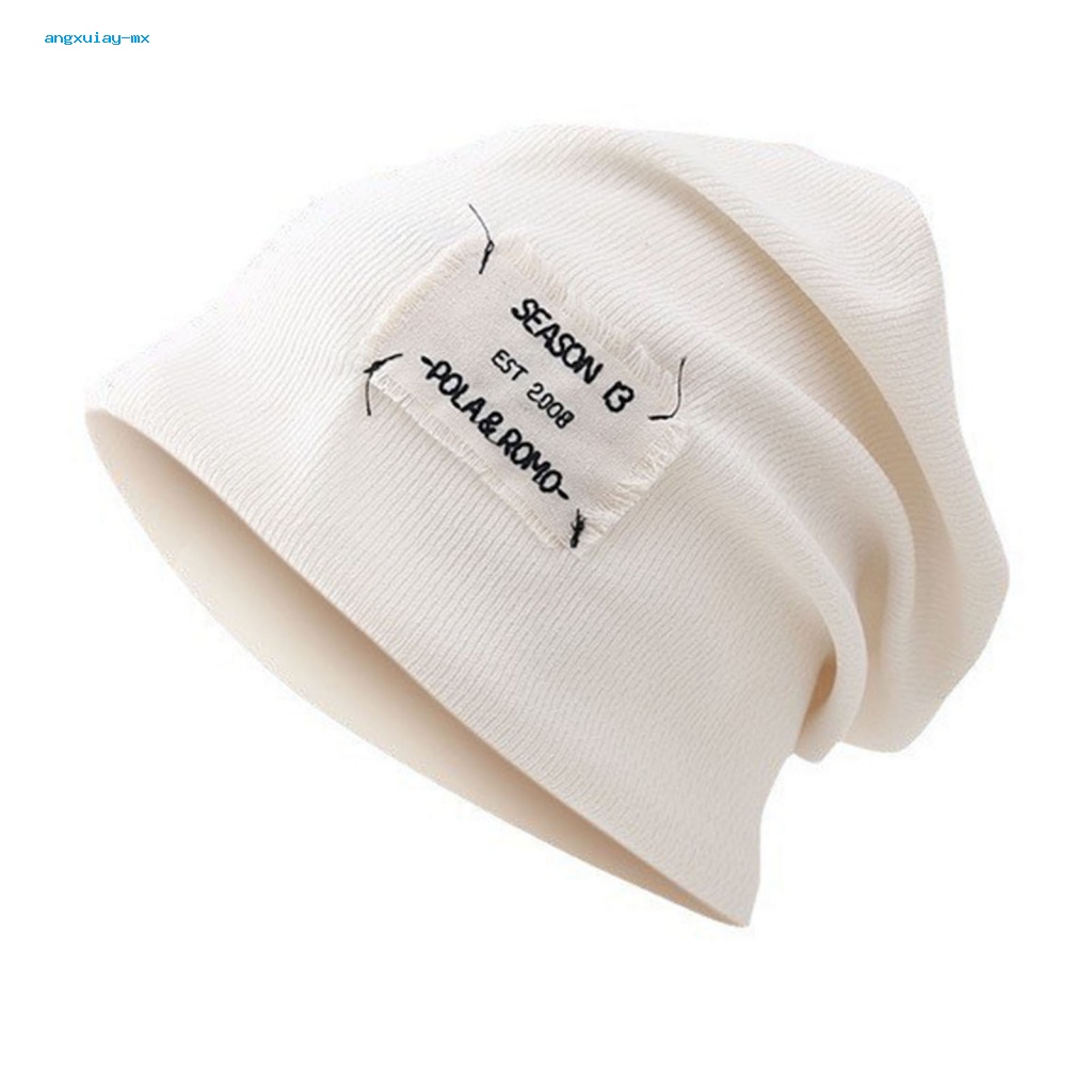 Mũ beanie Dệt Kim Co Giãn Chống Gió Chống Trượt Thời Trang Mùa Đông Cho Nam Và Nữ