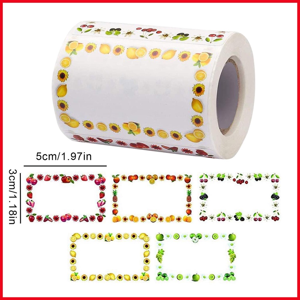 Trống Bộ 250 Nhãn Dán Ghi Tên Chai Lọ Gia Vị Có Thể Tháo Rời Cho Bé