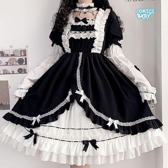 Alchemy Stars op lolita Retro Dress Girl Dress Removable Sleeves