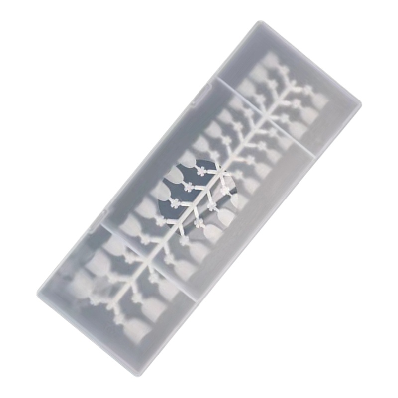 Ivy Bộ 240 Móng Tay Giả Ngắn Hình oval Bằng Nhựa resin Phong Cách Pháp