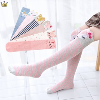 Hoạt Hình Vớ Dài Bằng Vải cotton Ấm Áp Cho Bé 3-12 Tuổi jp5