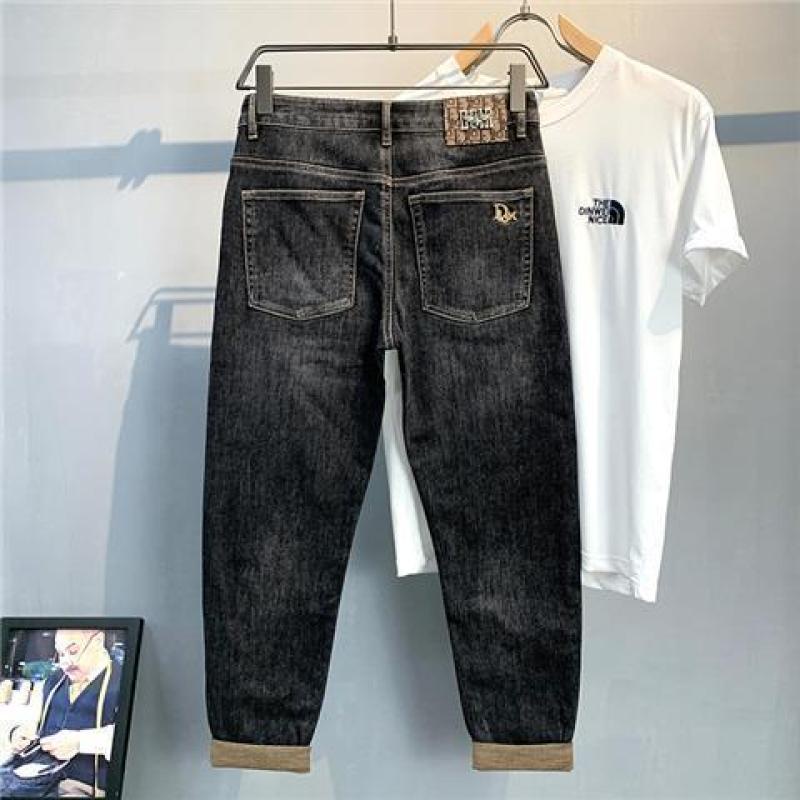 Quần jeans Dài Thêu Họa Tiết Phong Cách Hàn Quốc Thời Trang Cho Nam