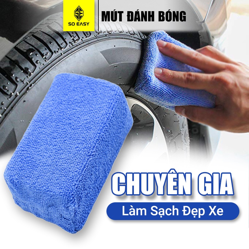 Mút dày bọc khăn RX08 bọt biển êm chuyên dụng lau vệ sinh đánh bóng ôtô xe máy nội thất không trầy