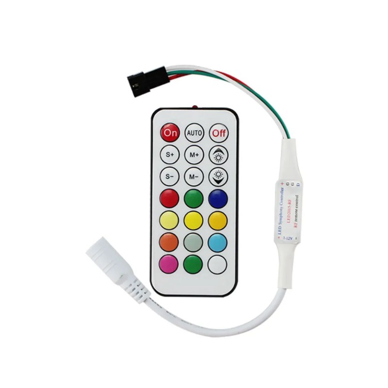 Bộ Điều Khiển Đèn led 3 Nút rf 14Ky 17Ky 21Kon dc5v-24v Cho ws2811 ws2812b sk6812 6803