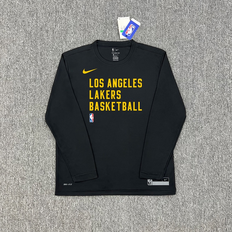 Áo Thun Đồng Phục Bóng Rổ Nba 2324nba Tay Dài Khô Nhanh Giữ Ấm Mùa Đông