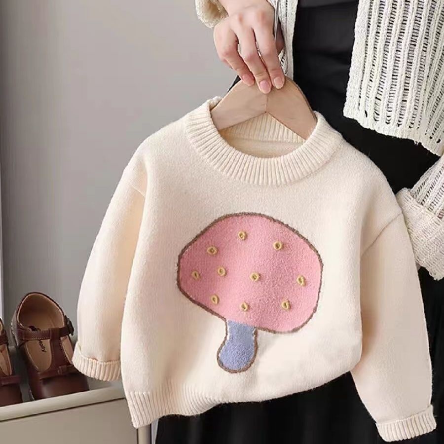Áo sweater Dày Dặn Phong Cách Thời Trang Thu Đông 2023 Cho Bé Gái