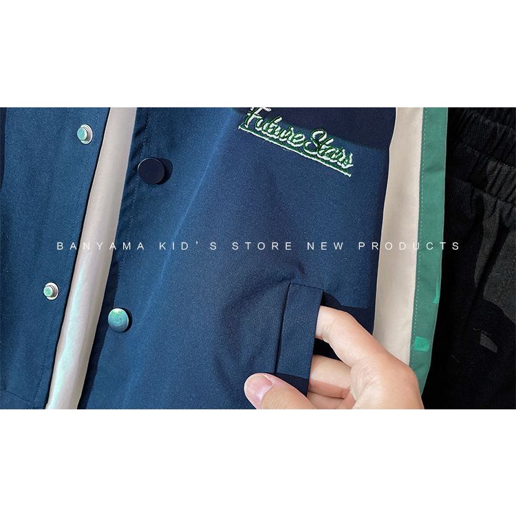 Áo Khoác Bóng Chày Phong Cách Hàn Nhật Mới 2023 Cho Bé Trai