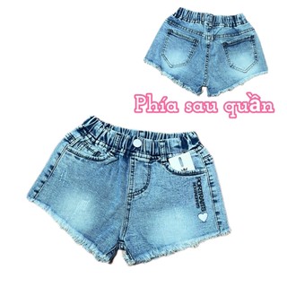 Quần sort jean bé gái