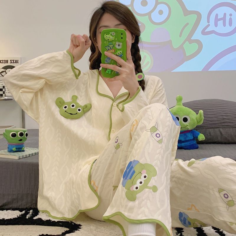 Bộ Đồ Ngủ Dài Tay Phong Cách Mới Cho Nữ