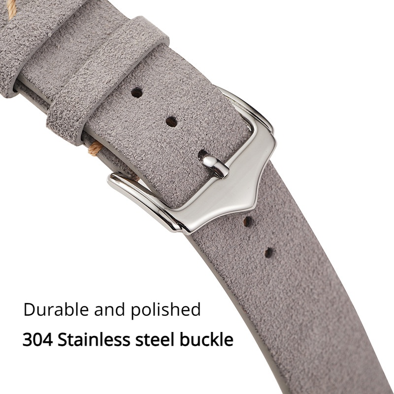 Dây Đeo Đồng Hồ Bằng Da Bò Thật 18mm 20mm 22mm Phong Cách Doanh Nhân Cổ Điển Dành Cho Nam Và Nữ