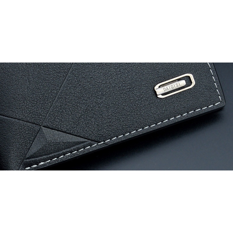 Ví Ngắn Gập Ba Phong Cách Trẻ Trung Có Nhiều Ngăn Đựng Thẻ Thời Trang Cho Nam