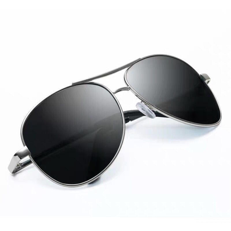 Màu Sắc Kính Mát Phân Cực Gọng Kim Loại Lớn Thay Đổi Màu Sắc Ngày Và Đêm Cho Nam