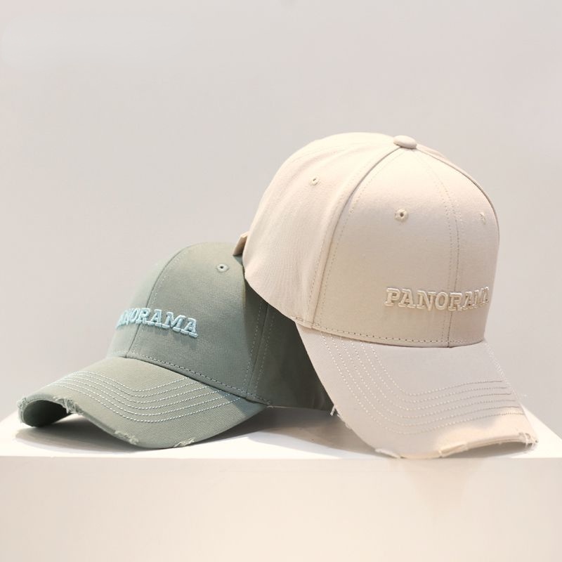 Mũ Lưỡi Trai Thêu Chữ Phối Rách Cá Tính