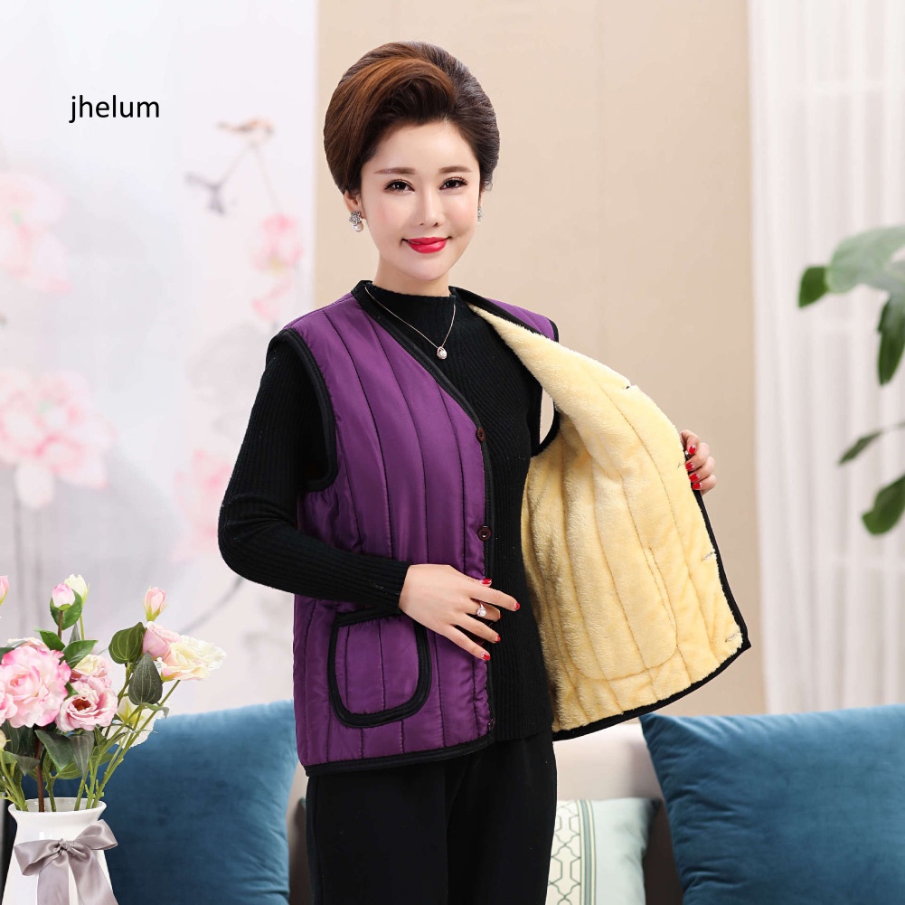Áo Khoác Ghi Lê Không Tay Có Túi Thời Trang Thu Đông Cho Nữ