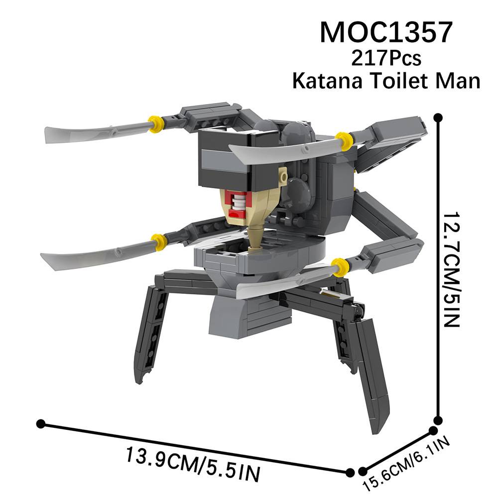 Skibidi Bộ Đồ Chơi Xếp Hình toilet Cho Bé