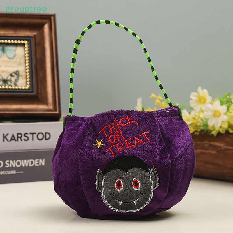 Túi Đựng Kẹo Hình Bí Ngô / Mèo Đen / Phù Thủy Trang Trí halloween 2023 prta