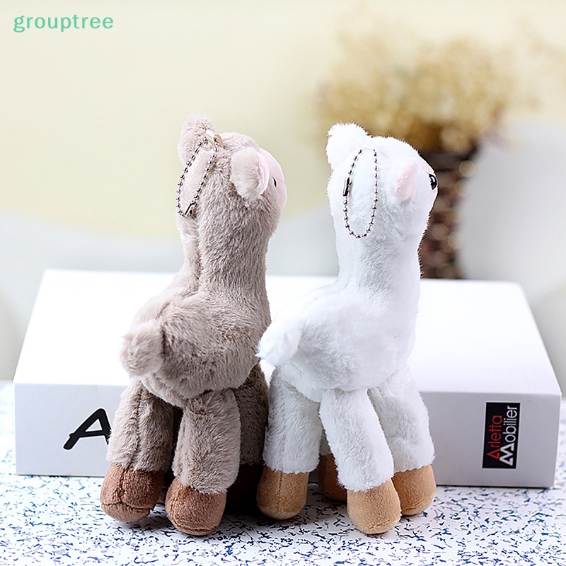 Đồ Chơi Thú Nhồi Bông Hình Lạc Đà alpaca llama Cỏ Nhồi Bông Nhỏ Dễ Thương Làm Quà Tặng Giáng Sinh Cho Bé prta