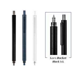 Bút Gel Mực Đen Ngòi 0.5mm KACO ROCKET Thiết Kế Thân Nhám Chắc Tay