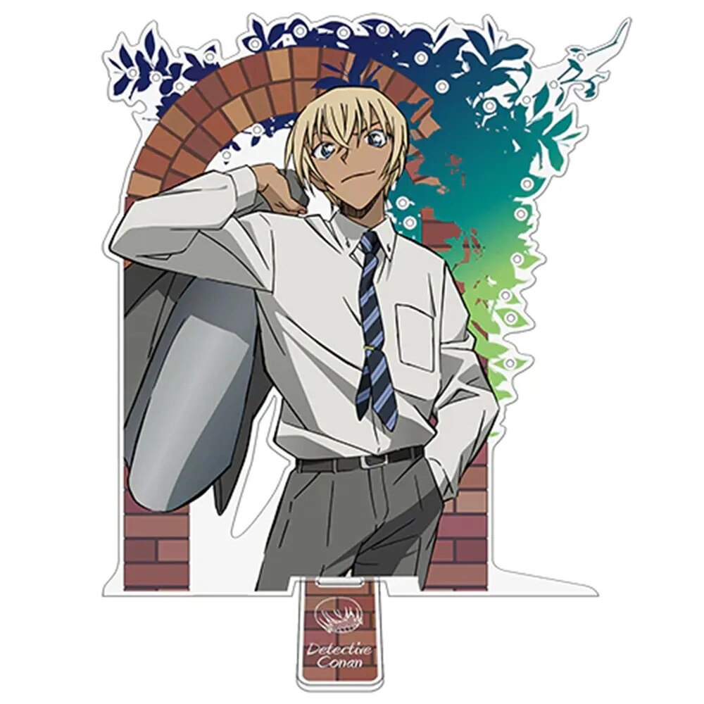 Mô hình Standee Detective Conan Ran Haibara Ai Hattori Heiji Kaitou Kiddo Acrylic Phụ kiện trang trí để bàn góc học tập