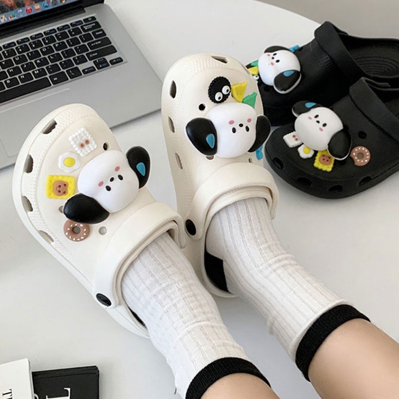 Dép quai ngang CLEMINE họa tiết chú chó dễ thương dành cho trẻ em