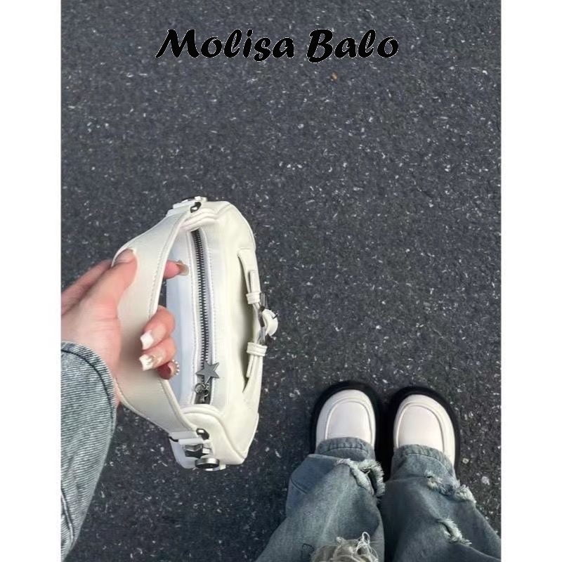 Molisa túi xách nữ túi kẹp nách 2023NEW Cute Fashion hàn quốc Thiết kế độc đáo GDJ230000P 41Z231010