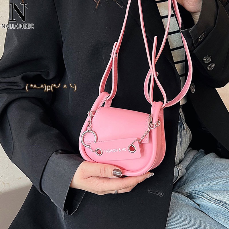 Galcheer Túi Xách mini Phối Dây Xích Đeo Vai Kiểu Hàn Quốc Dễ Thương Cho Nữ