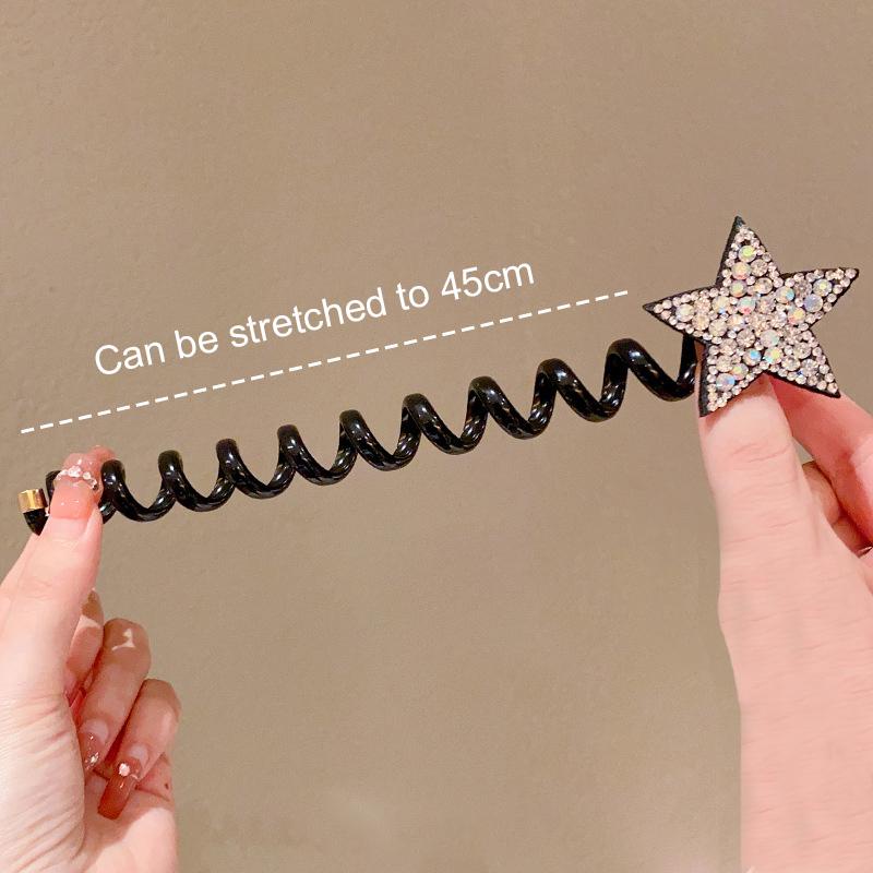 Dây Cột Tóc Co Giãn Cao Hình Ngôi Sao / Bông Hoa Phong Cách Hàn Quốc CHLINS